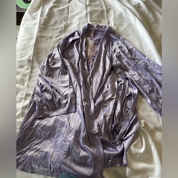 Silky Robe with Sash - Picture 2 of 5